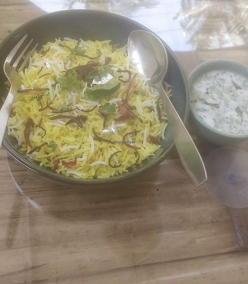 Scrumptious veg Biryani at Asro Food Labs in Porvorim