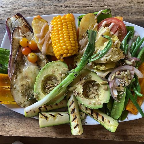 Parrillada de Vegetales at Aragoncito Bistro al Carbón in Lanquin