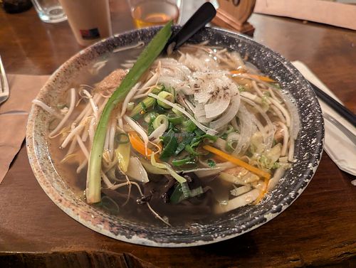vegetarian pho at Pho Diem Xuan in Brussels