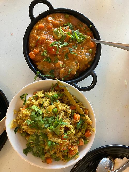 Biryani and veg curry   at Chennai Srilalitha in Amersham