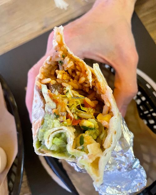 Vega burrito   at Burro Blanco - Masdar City in Abu Dhabi