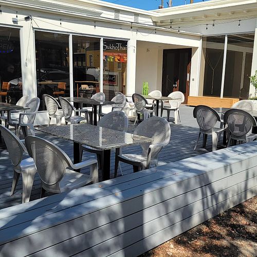 Outdoor dining at SukhoThai - Uptown  in New Orleans