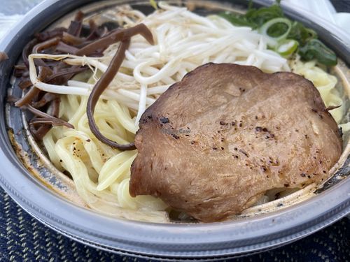 Takeaway properly packaged, no spilling   at Ramen Kiou Morinomiya in Osaka
