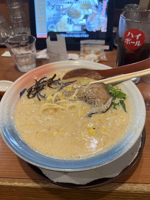 Vegan ramen  at Ramen Kiou Morinomiya in Osaka