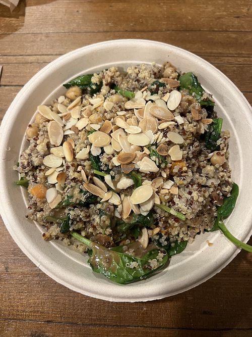 Vegan Harvest Grain Bowl  at The Works Café in Durham