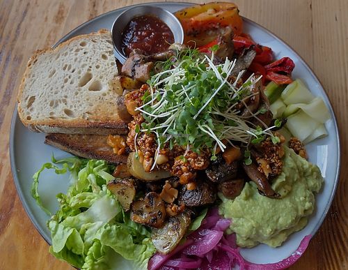 Vegan breakfast at Social Fabric Café in Dublin
