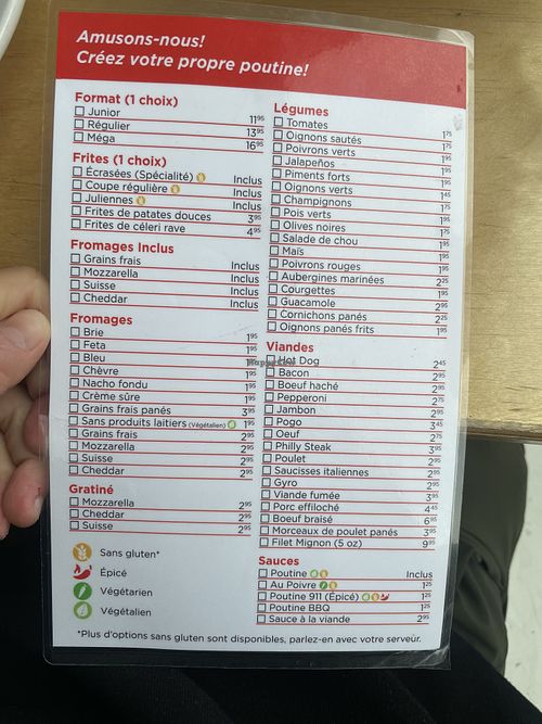   at Poutineville Vieux Québec in Quebec