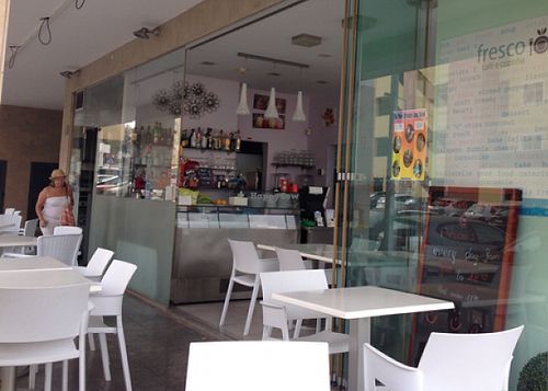 Main entrance  at Cafe Fresco in Lagos