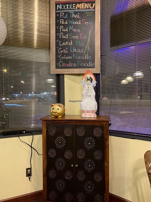 Noodle menu  at Siam Cuisine in Anchorage