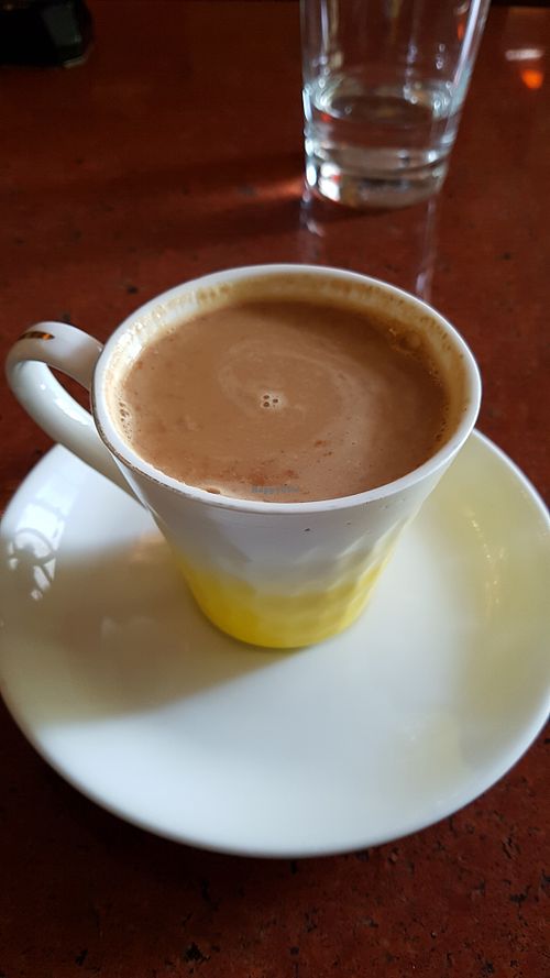 Indian chai with soy milk at Suananda Vegetarian Garden in Bangkok