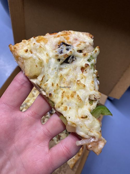 Vegan cheese vegetarian pizza   at Georgie Boyz Pizza in Seaford