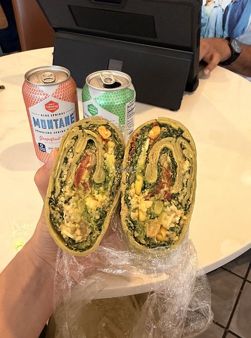 Vegan wrap  at ATL - Roast Coffee House - Concourse B in Atlanta