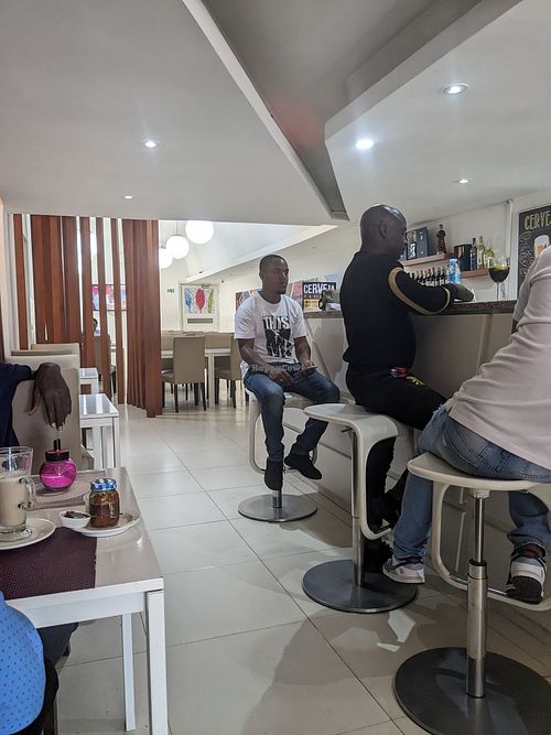 The cafe at Cafe Vitamina L in Lubango