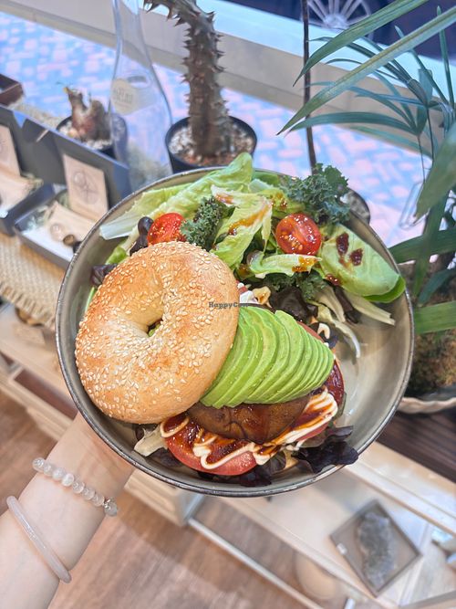 Vegan Japanese Style Bagel Bugur at Cafe Zi - 梔子 in Kowloon