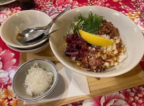 Tan tan noodles  at Asian Sabou in Osaka
