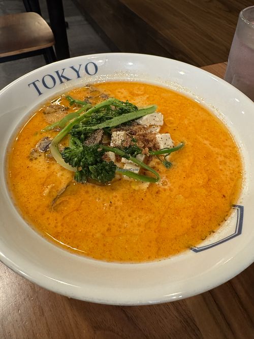 Spicy Quartz ramen. Good warming spice made this so nice    at Rakkan Ramen in Folsom