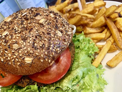 burger at Green Republic in Erfurt