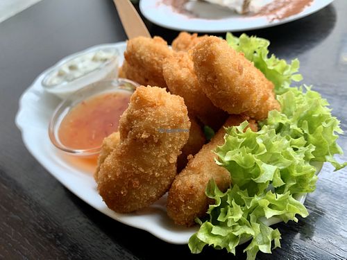 'chicken' nuggets at Green Republic in Erfurt
