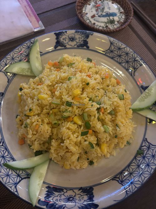 Fried rice without egg  at An Tam Coc in Ninh Binh
