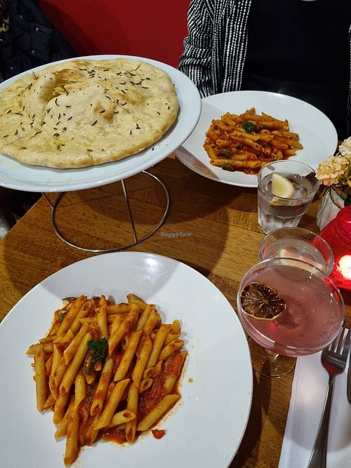 Penne Arrabbiata and Fornarina Al Rosmarino at Trattoria 51 in Liverpool
