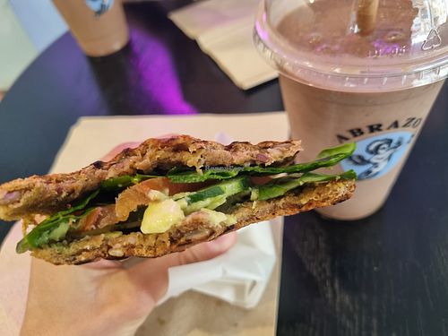 Avocado toasted sandwich at Abrazo in Sliema
