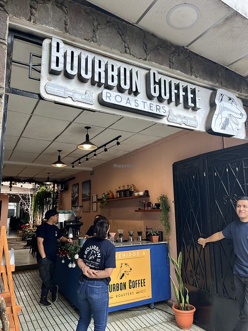   at Bourbon Coffee Roasters in Juayua