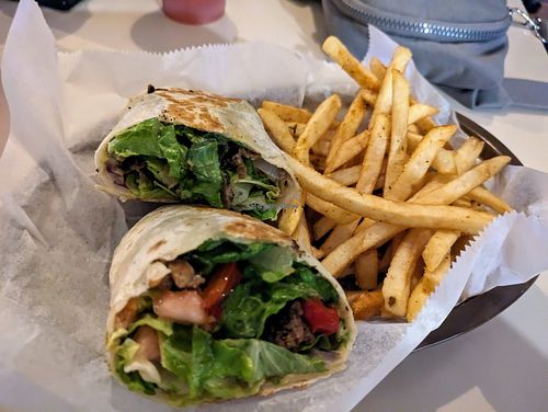 Veggie Wrap at Louie & Nacho's Beach Bar in St Croix