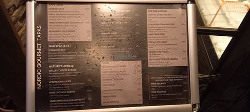 Menu at Stakeriet Mat og Vinhus in Alta