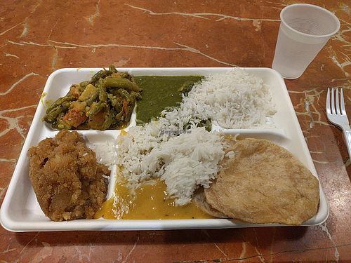 Buffet meal at Govinda's Restaurant in Moundsville