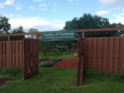 Garden of Gratitude entry at Govinda's Restaurant in Moundsville
