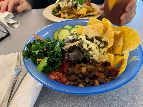 Big Taco Salad at Sealevel City Vegan Diner in Wilmington