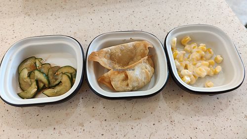 2 pieces of gyoza at Saute Saranghae in East Singapore