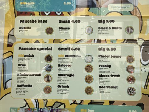 Menu  at Mid Pancake Cafè Caserta in Caserta
