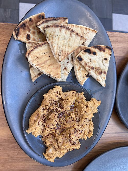 Hummus w/ pita   at BNA - The Titans Press Box in Nashville