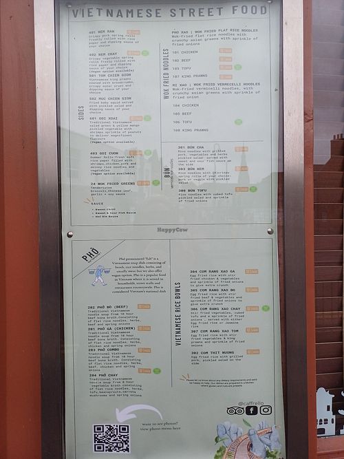 9 clearly marked vegan options at Caffrello Vietnam House in Newark
