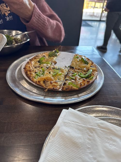 Vegan pizza  at PaPPo's  in Branson