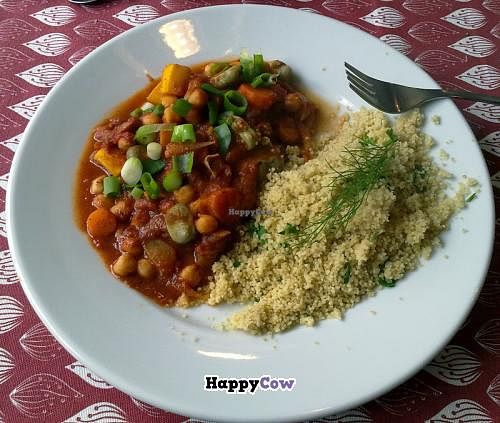 Chickpea Stew with Cous Cous at Moose's Kitchen in Hastings