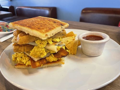 Potato bread stack   at Hustle in Belfast