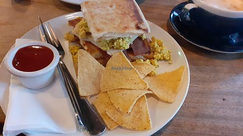 Potato bread stack at Hustle in Belfast