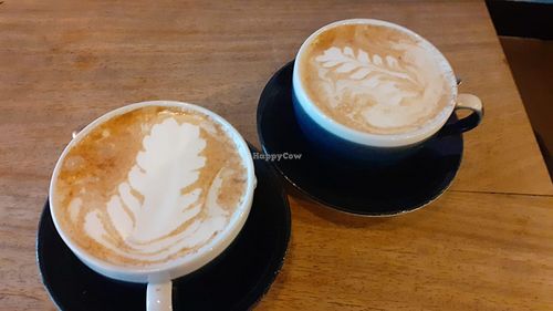 Soya chai lattes at Hustle in Belfast
