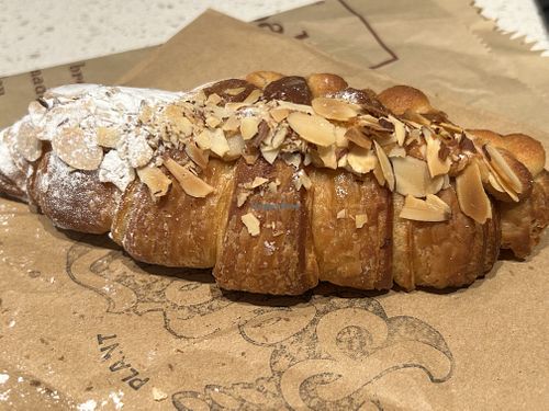 Almond croissant   at Belén Vegan Bakery in Wellington