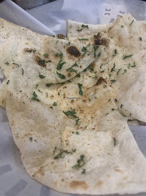 Garlic naan  at Little India in American Fork
