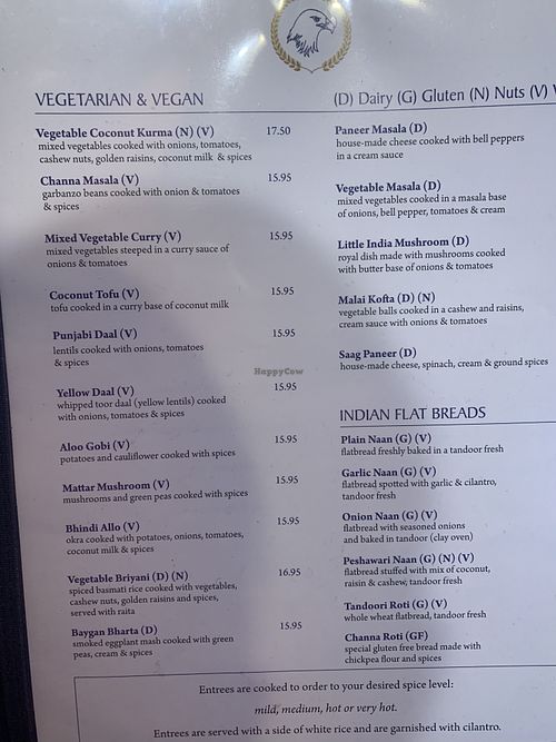V for vegan   at Little India in American Fork