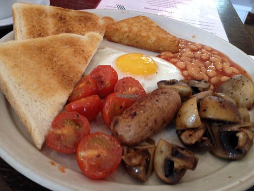 veggie breakfast  at The Good Apple Cafe in Sunderland