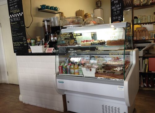 full of vegan cakes in there  at The Good Apple Cafe in Sunderland