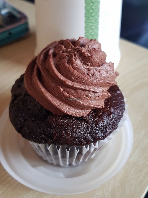 Chocolate cupcake at The Good Apple Cafe in Sunderland