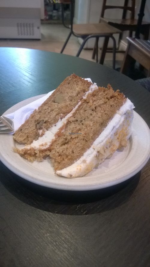 Carrot cake at The Good Apple Cafe in Sunderland