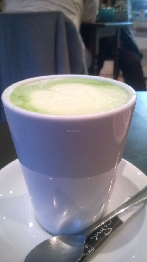 Matcha latte  at The Good Apple Cafe in Sunderland
