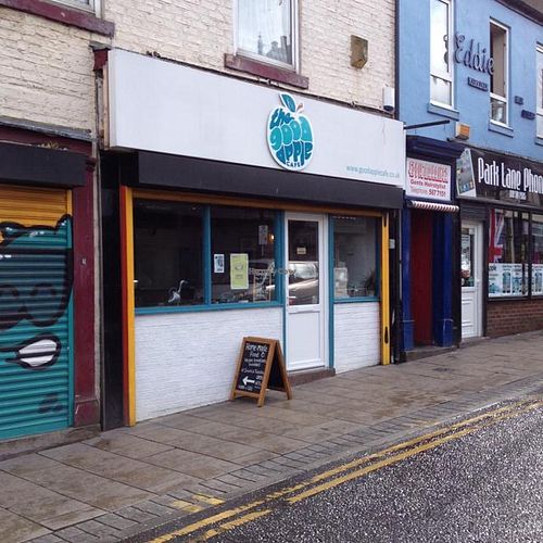 Outside at The Good Apple Cafe in Sunderland