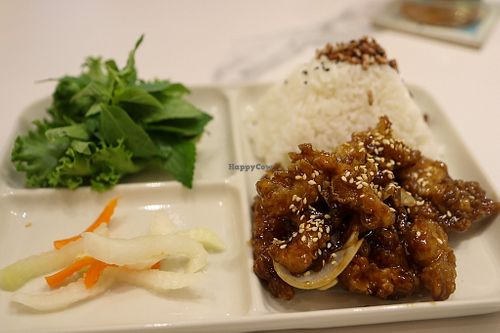 fried "chicken" bento at Rice On Rice in Nha Trang